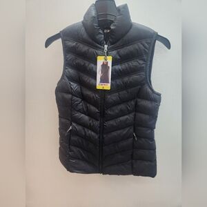 Women's Black Puffer Vest